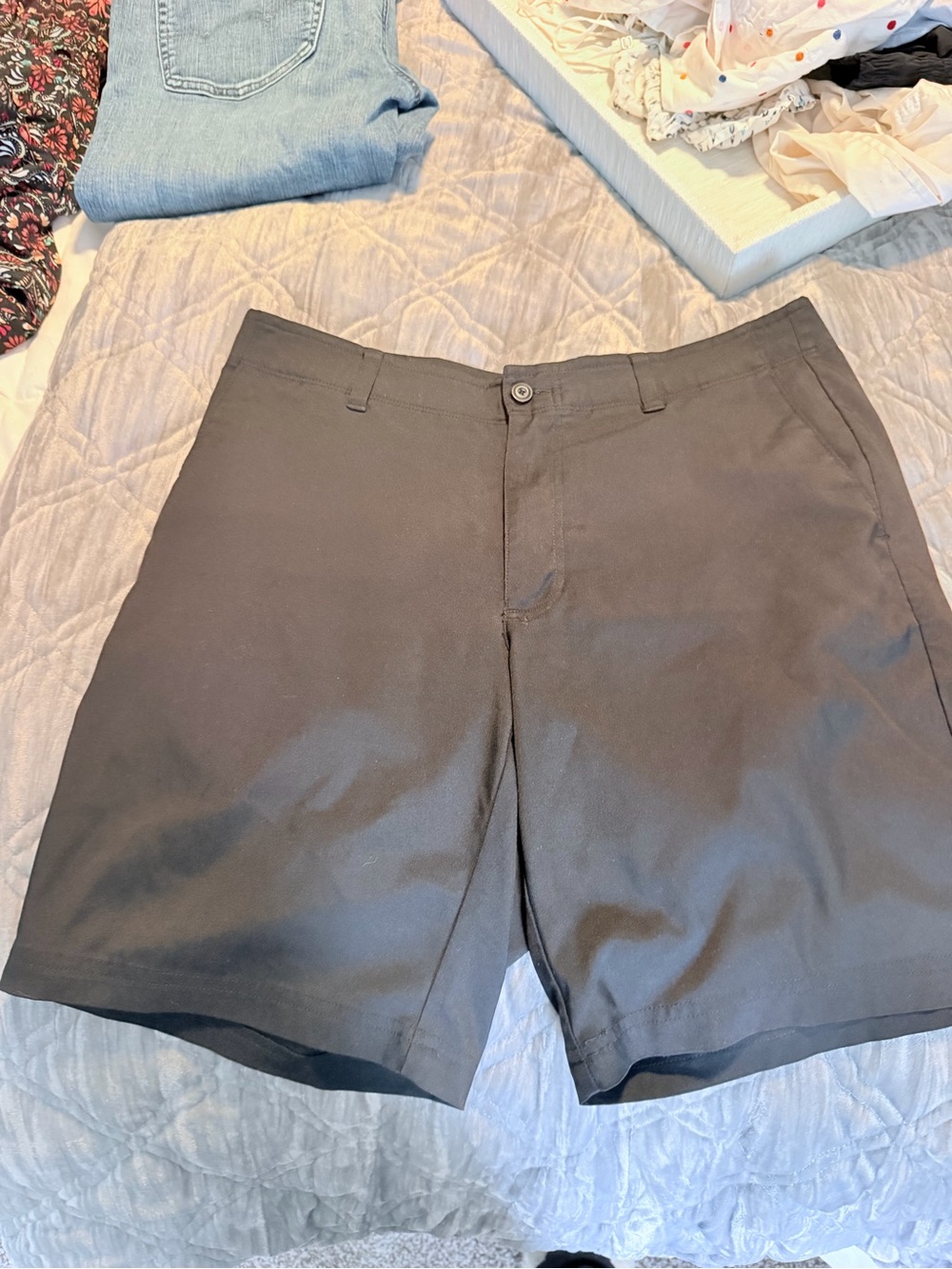 PGA Tour Black Flat-Front Men's Shorts